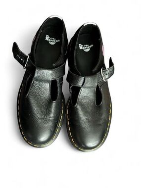 Dr. Martens Polley Heart Platform T-Bar Shoes